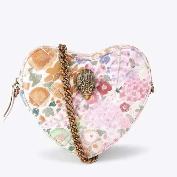 KURT GEIGER FLORAL COUTURE HEART BAG rare limited edition valentine - Picture 1 of 6